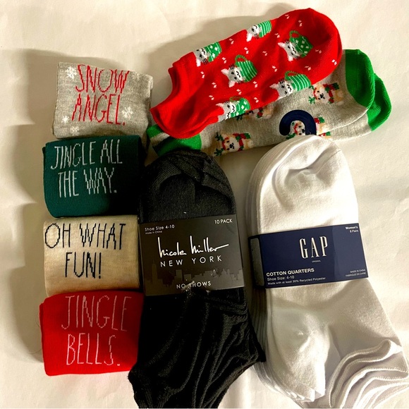 Rae Dunn Accessories - Bundle O’ Socks by Rae Dunn, GAP, Nicole Miller. New